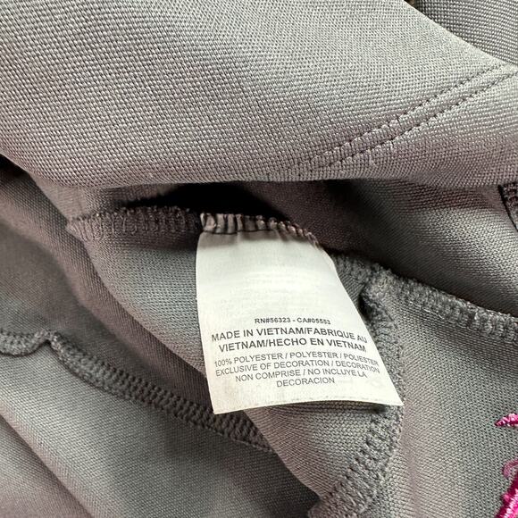 Nike Golf Jacket Womens Large Gray Pink 1/4 Zip Pullover Cover Up Dri Fit READ - Picture 8 of 13